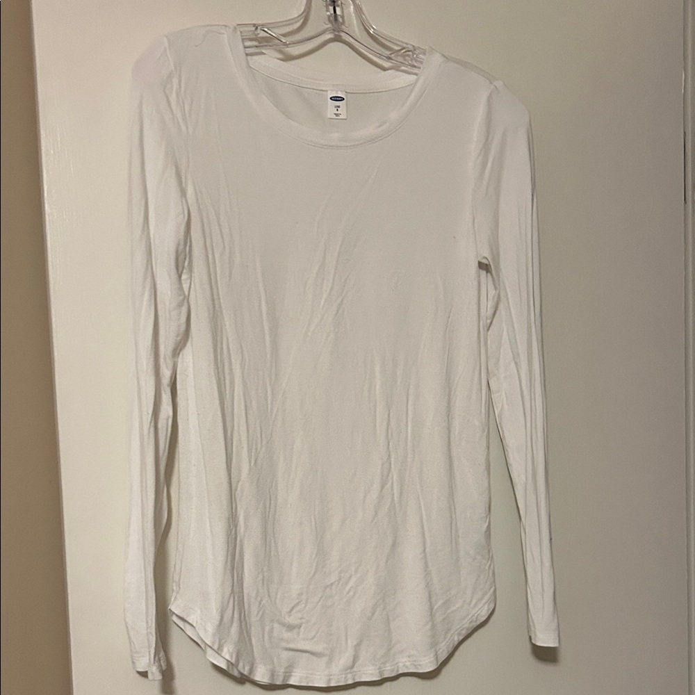 Old Navy White Long Sleeve Tee